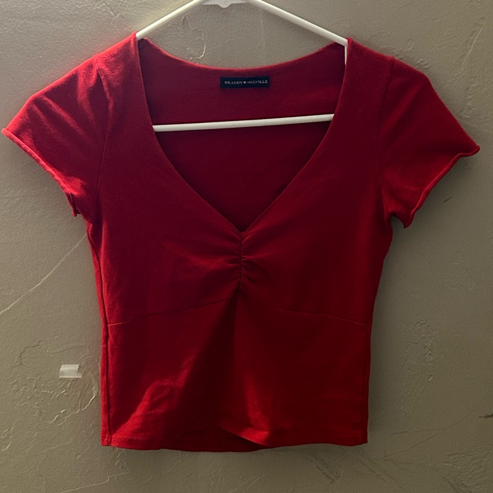 Gina Red crop top